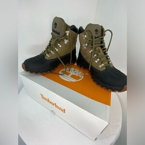 Timberland Boots Man’s Hiking Edge Euro Hiker In Military Olive Size 9